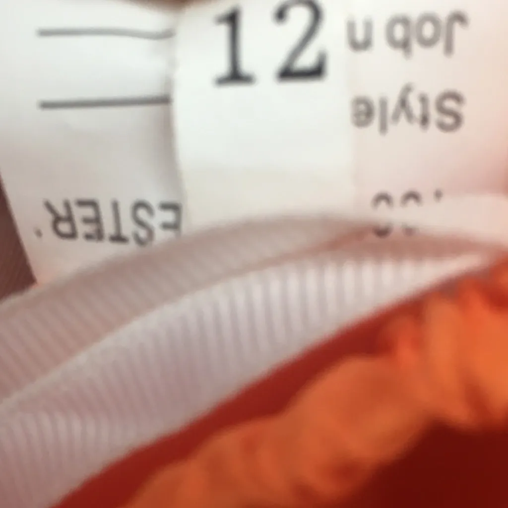 Orange strapless formal dress size 12 - Image 3