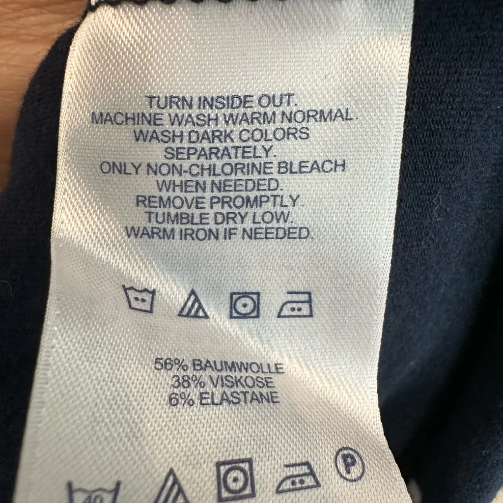 Lands’ End Nautical Coastal Striped Navy Sleeveless Maxi Dress Plus Size 2X - Image 9