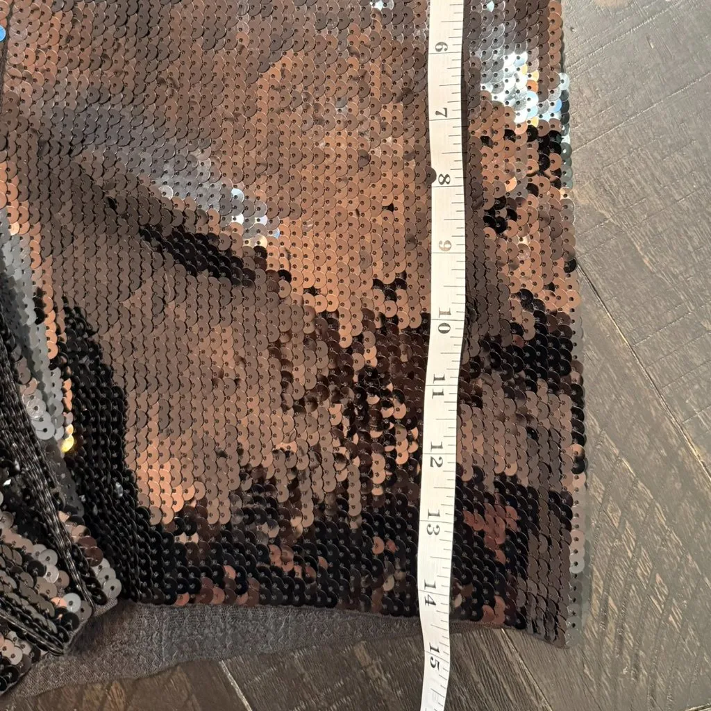 Express Black Sequin Dress Party Shorts - Image 8