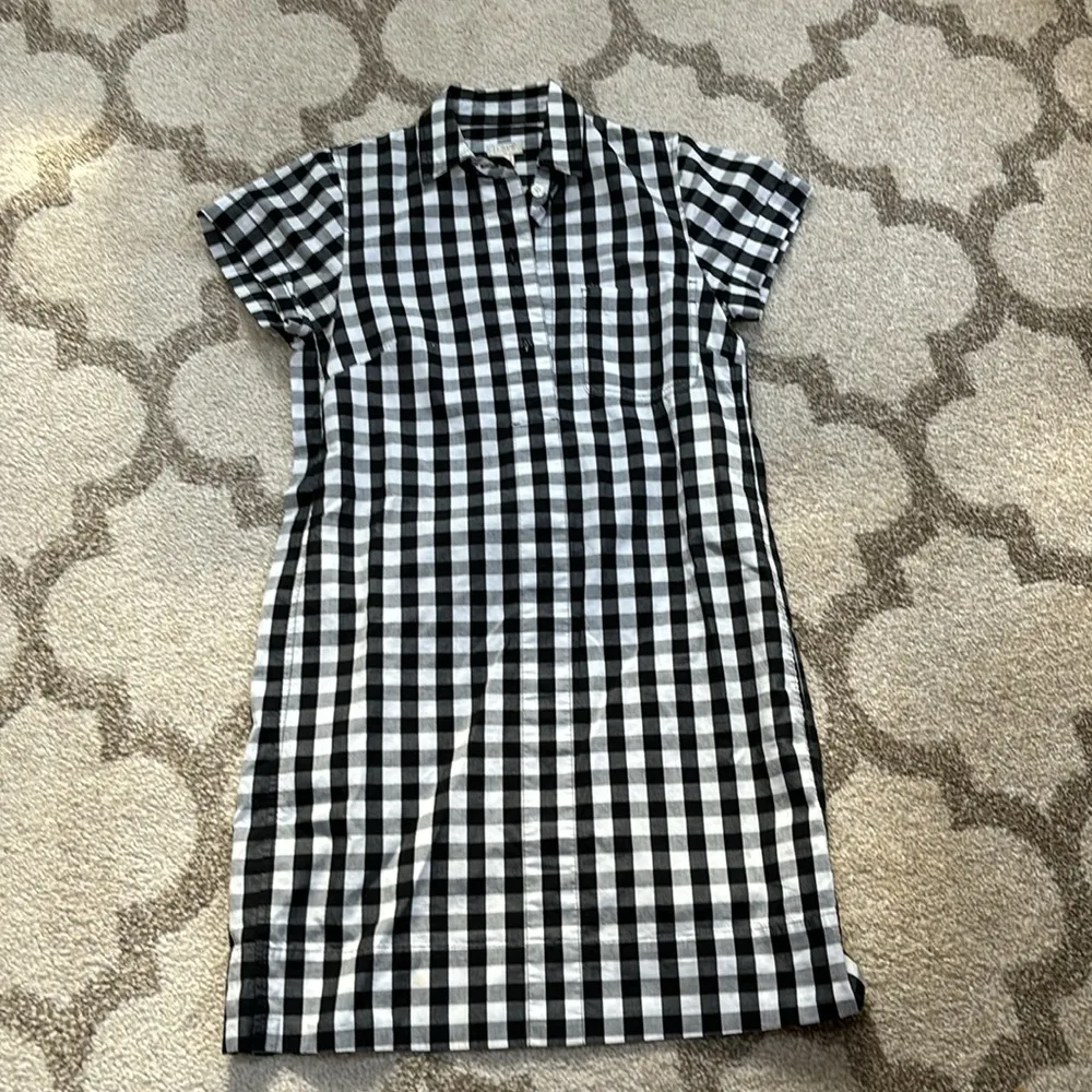 J. Crew black & white gingham dress - Image 4