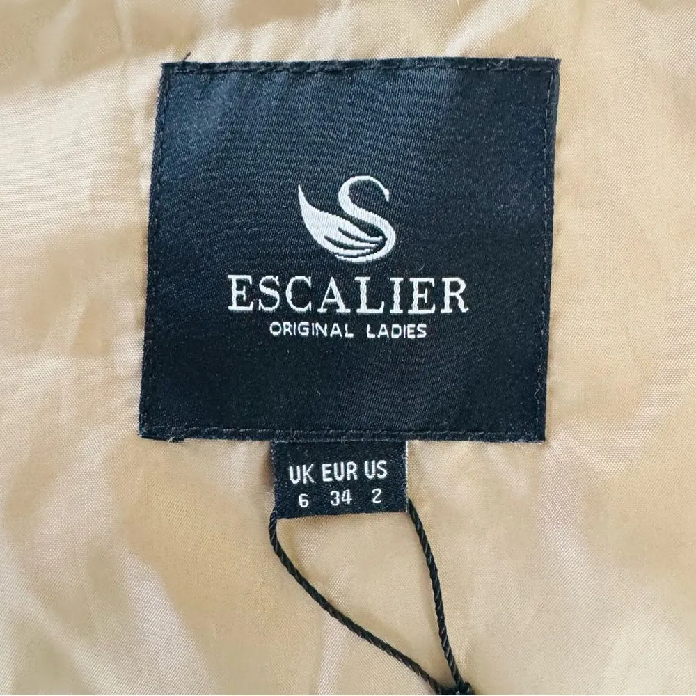 Escalier Vest Women’s Faux Fur Vest Jacket Size Small, Khaki/Brown New With Tags Brown - Image 8