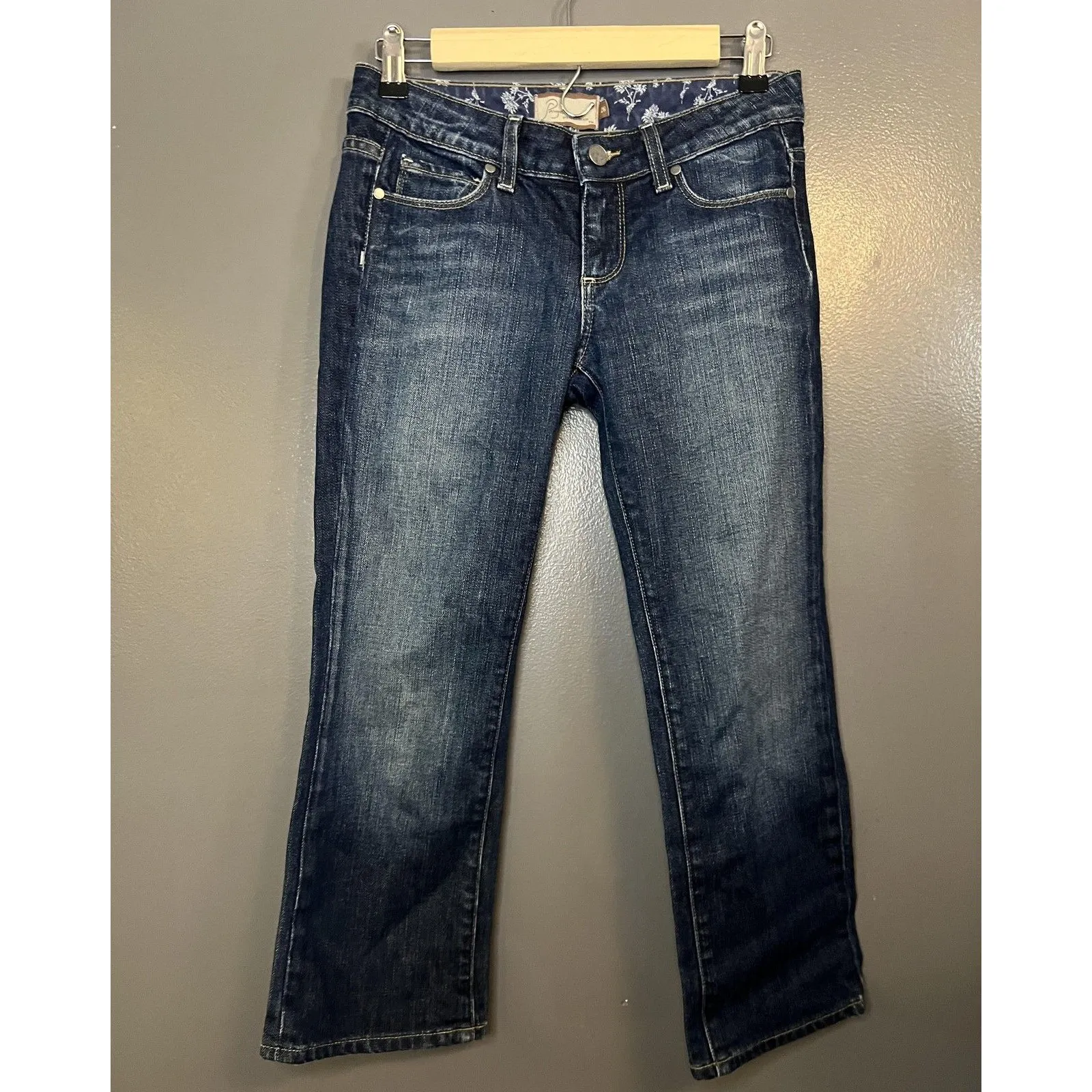 Paige Jeans Womens 26 Blue Hollywood Hills Capri Premium Stretch Denim USA - Image 2