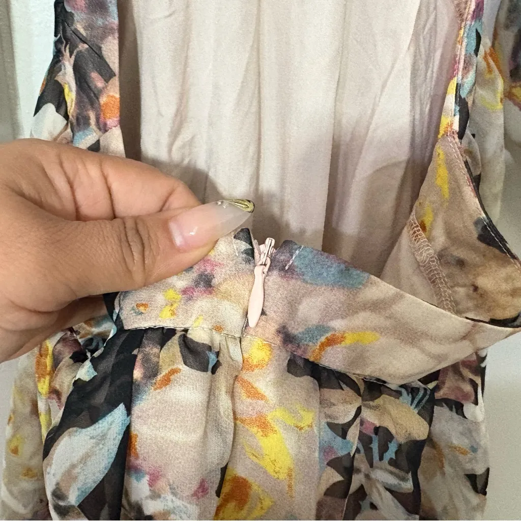 Hello Molly Sandcastle Floral Cutout Mini Dress Size 4 Femenine , Festive - Image 11