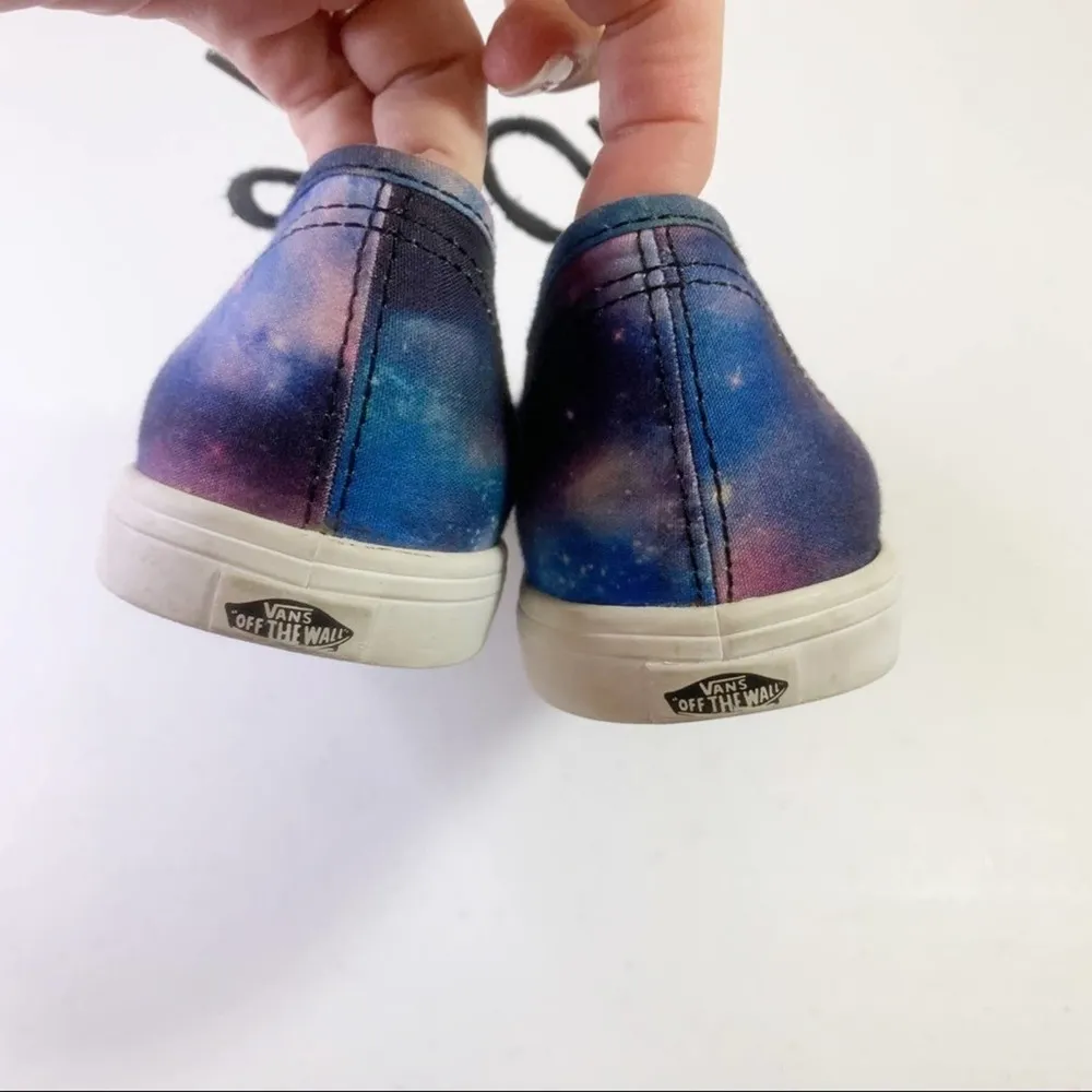 Vans Cosmic Galaxy Space Lace-up Canvas Black/Blue Lo Pro Tennis Shoes - Image 4