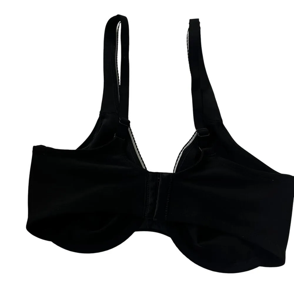 Wacoal Black Wired No Pads Underwired Bra Women Size 34DD | 10-07 - Image 2