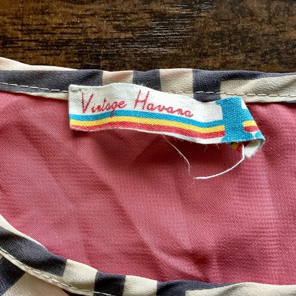 Vintage Havana Sheer Uneven Blouse - Image 2