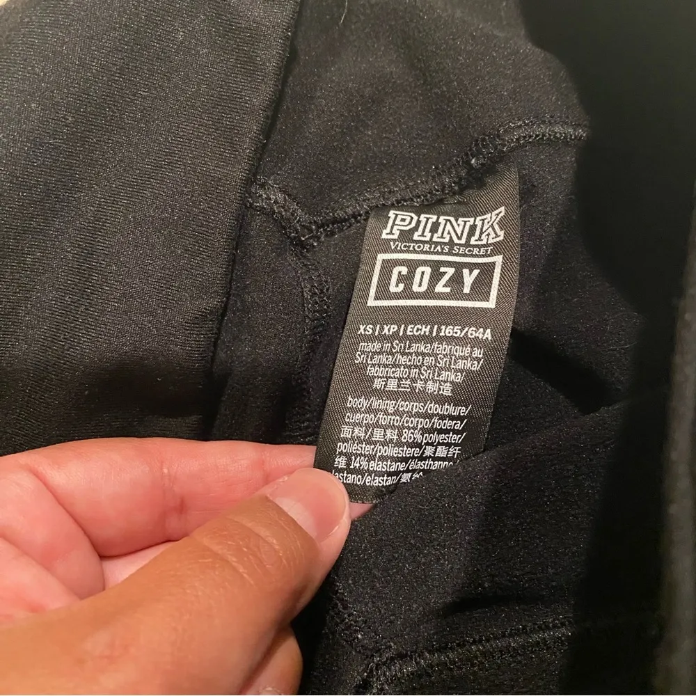 PINK Victoria's Secret Women’s Black Leggings Size XS - Image 2