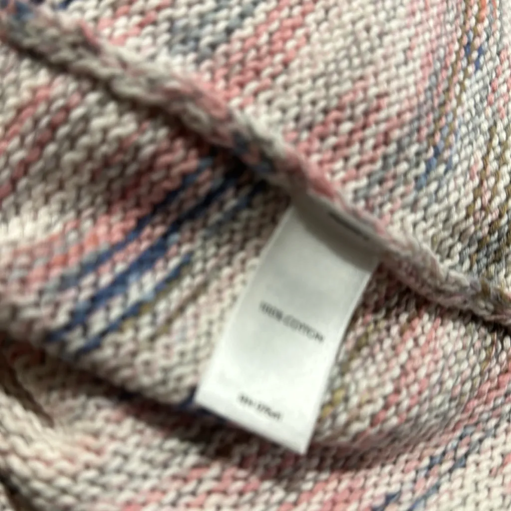 NWOT Jill Boat Neck k Intarsia Striped Tunic Sweater Top Tan Size XS - Image 6