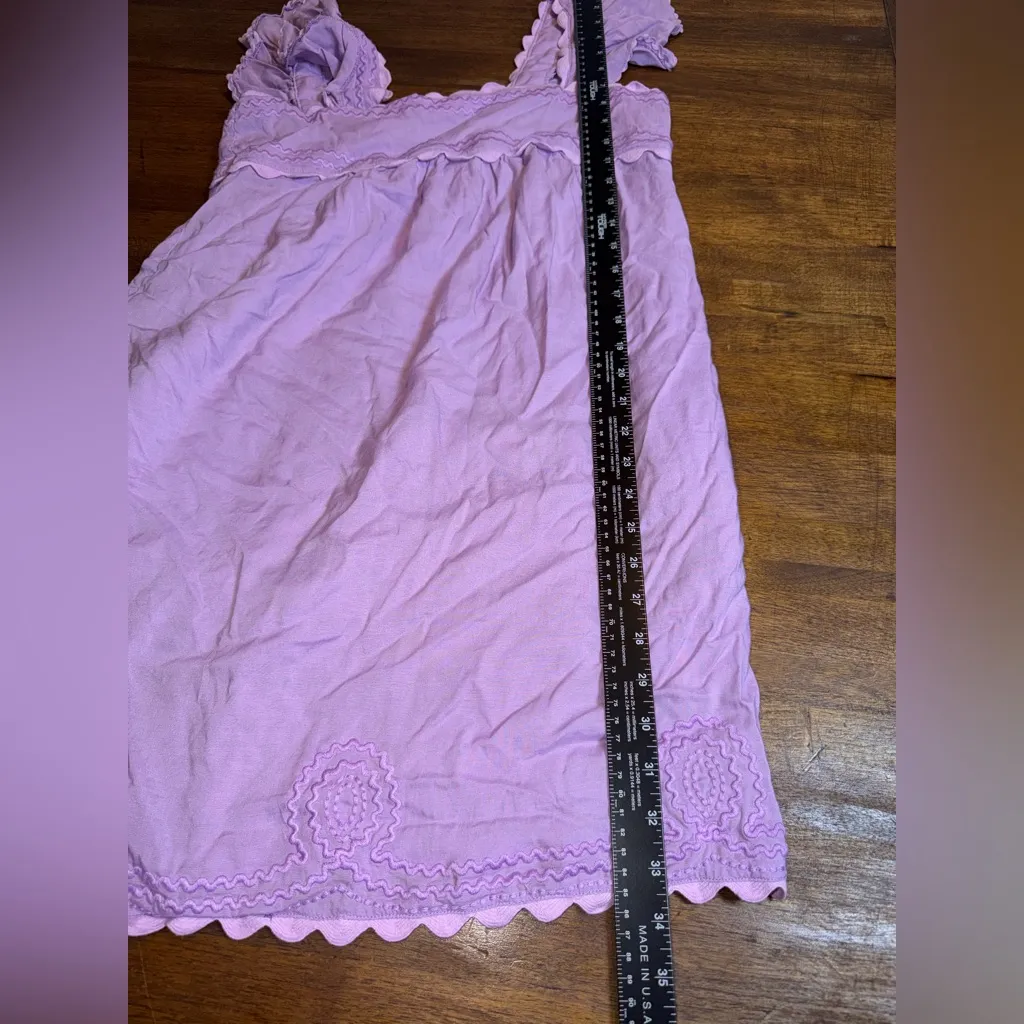 J.Marie Beckley Lavender Embroidery Dress Purple - Image 7
