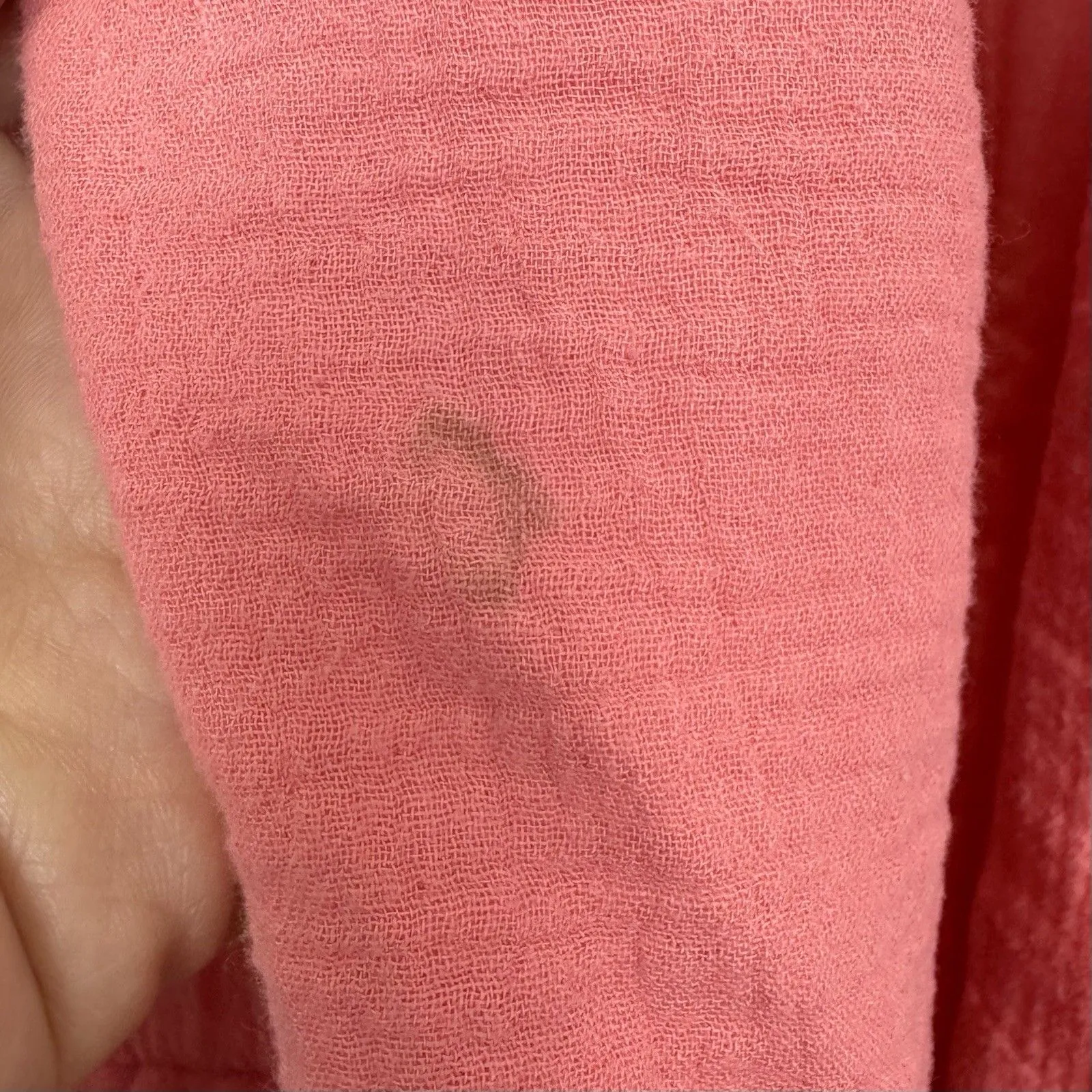 Nine West Womens Ruched Sleeve Open Front Gauze Blazer Size XL Coral Preppy Work - Image 6