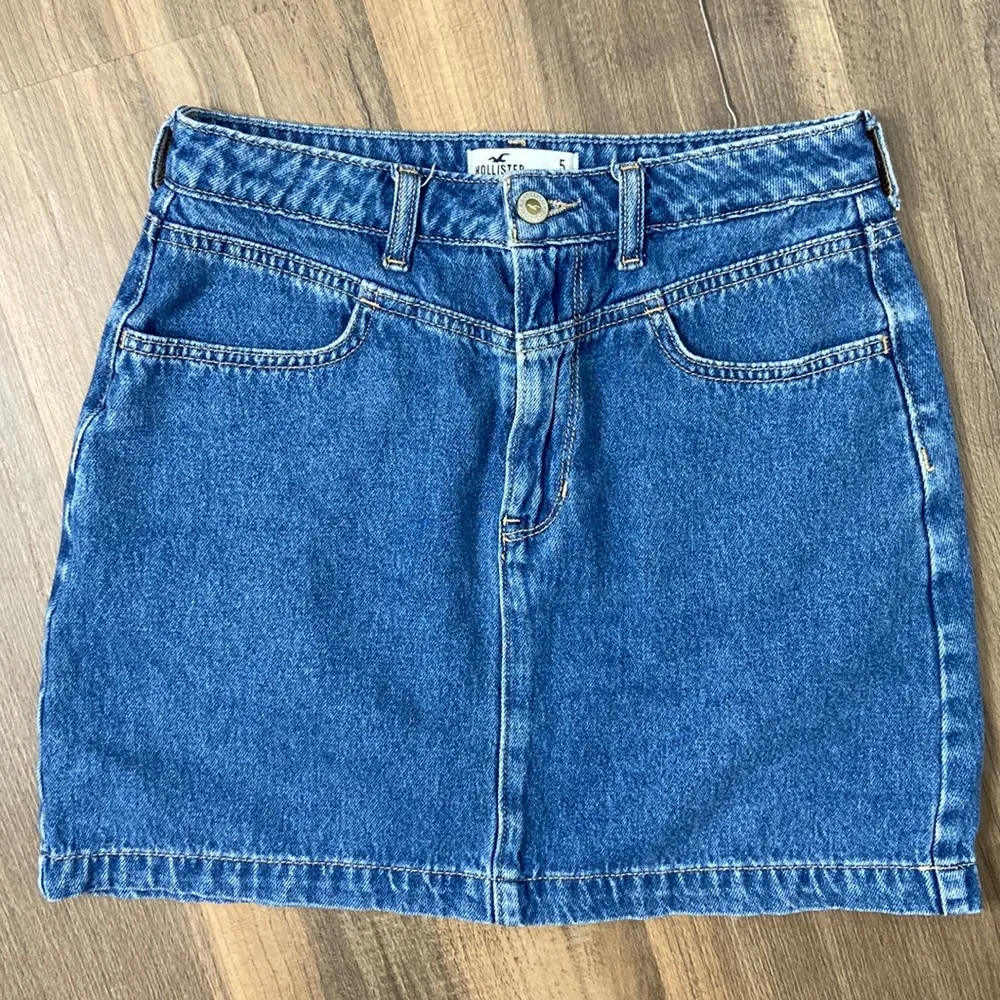 Hollister Women’s Ultra High-Rise Denim Jean Skirt Size 5 - Image 17