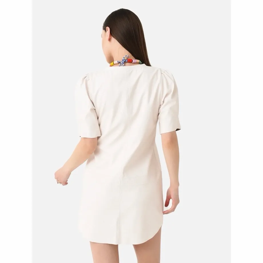 Lavender Brown Kelly Dress Faux Leather - Image 2