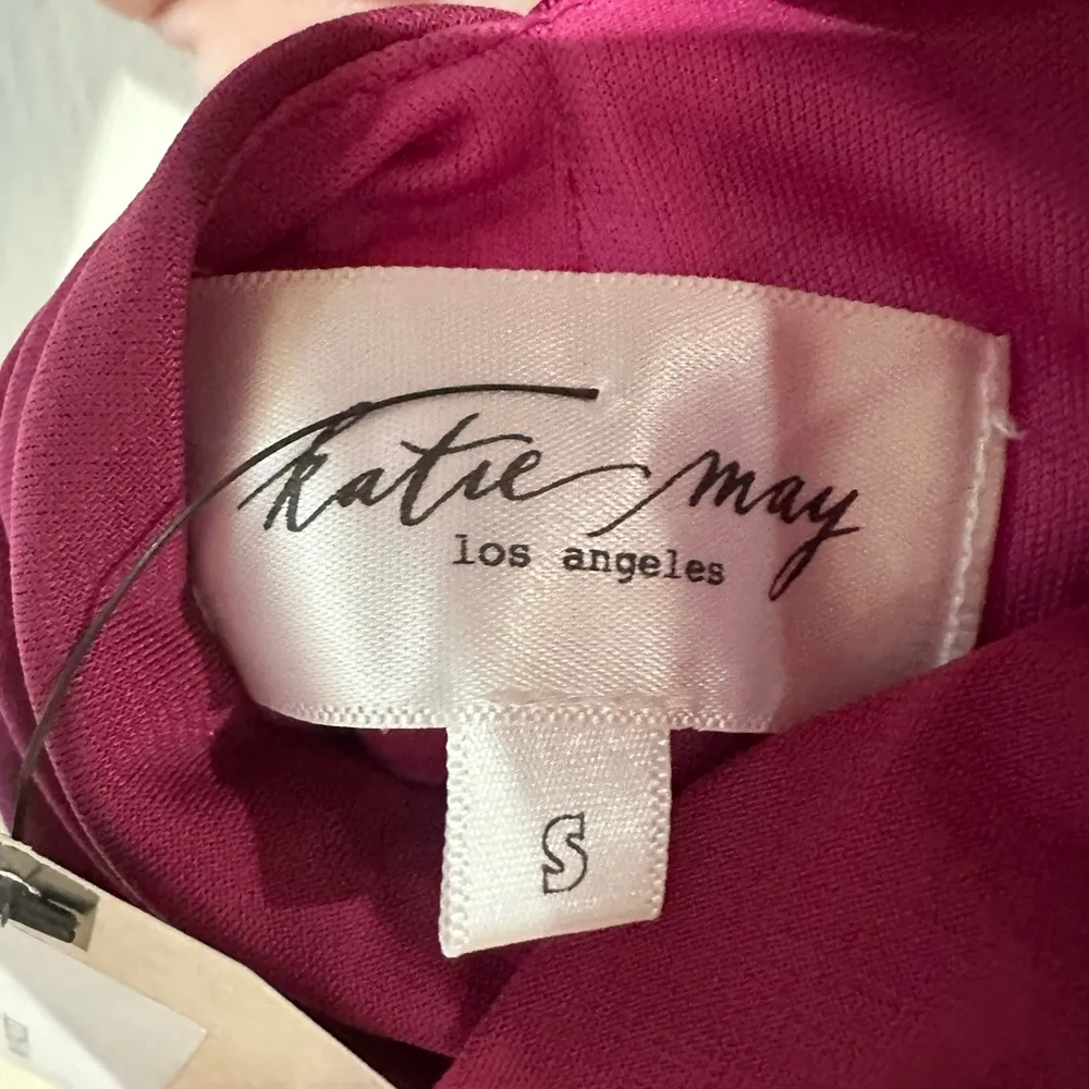 Katie May High Roller One‑Shoulder Body‑Con Dress Pink S NWT Ruched Cocktail - Image 5