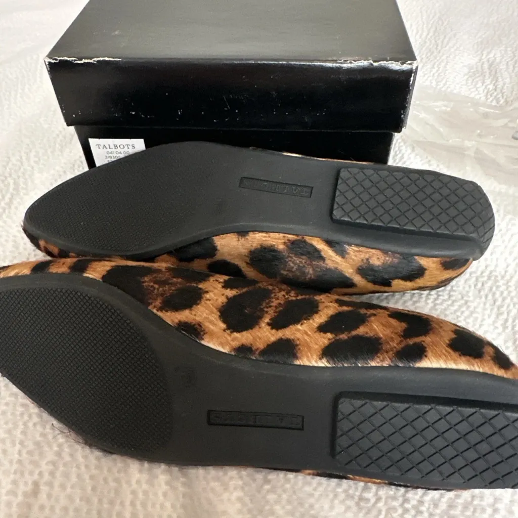 Talbots Francesca Leopard Print Driving Moccasins Slip On Loafers Womens 5.5 - Image 6