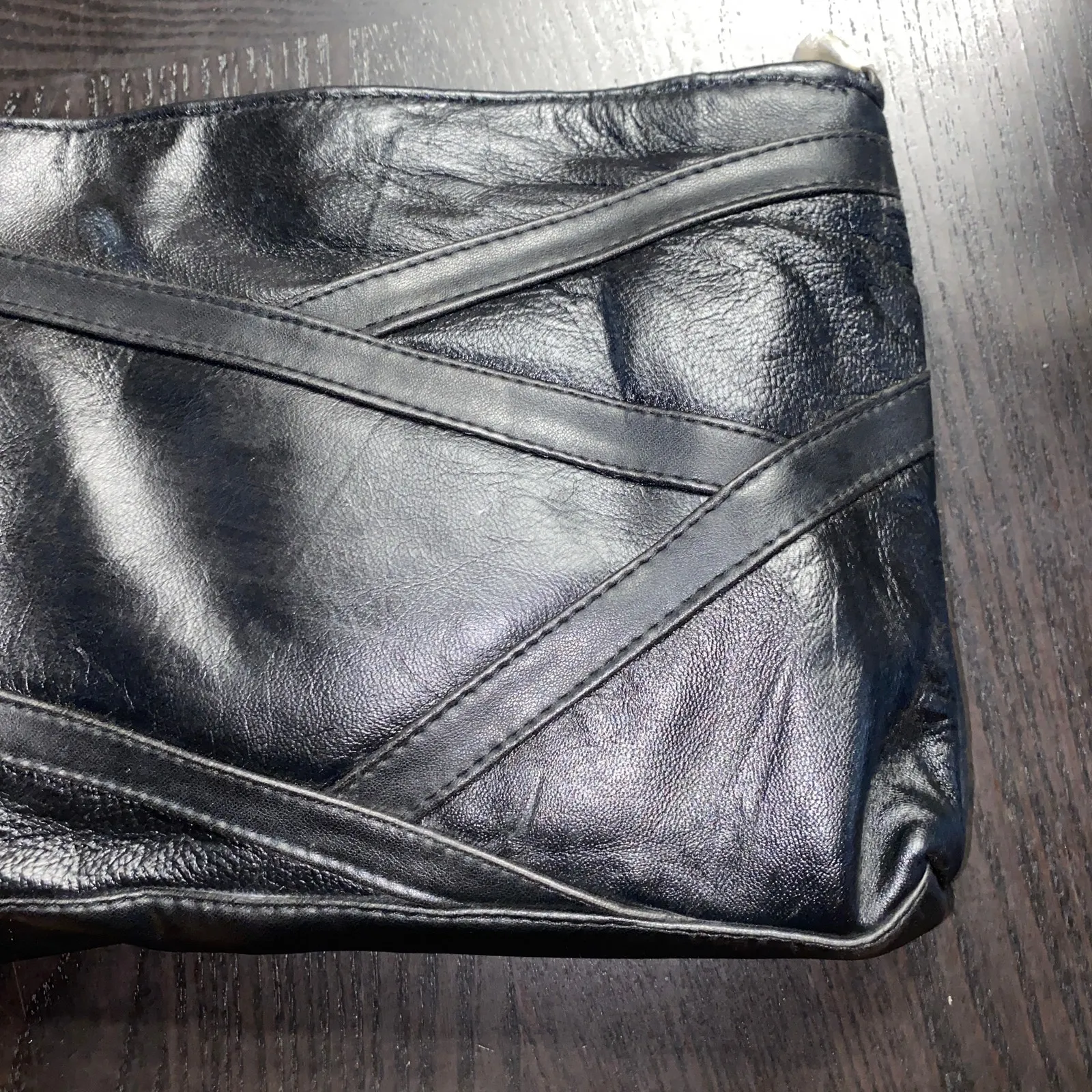 NWT Embassy Buttery Soft Leather Navarre Company Black Shoulder Bag Purse - Image 3