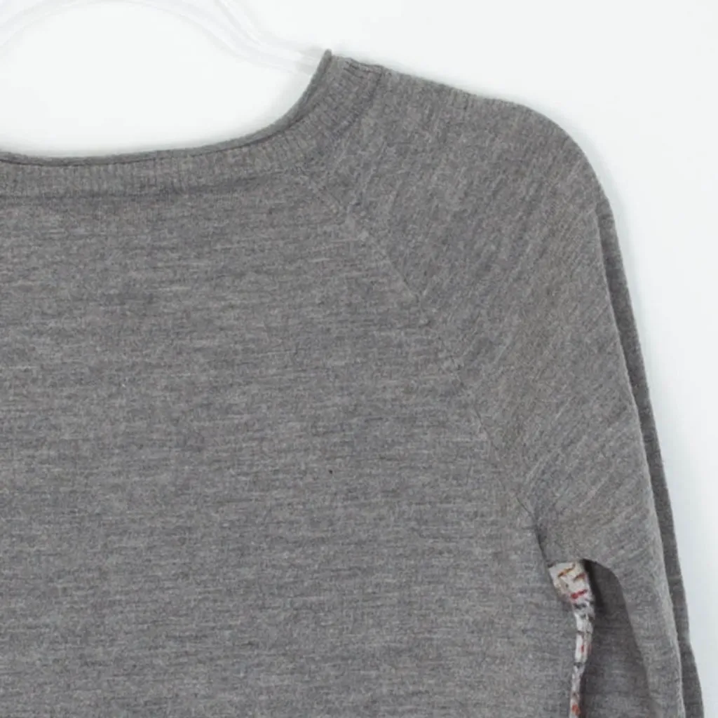 J. Crew Womens Tweed‎ Wool Blend Pullover Crewneck Sweater Size Medium Preppy - Image 6