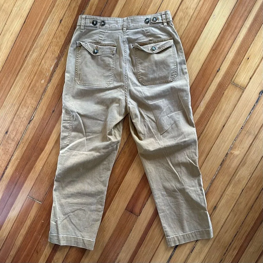 Madewell Military Straight Pants in Dark Ochre Size 27 - Image 4