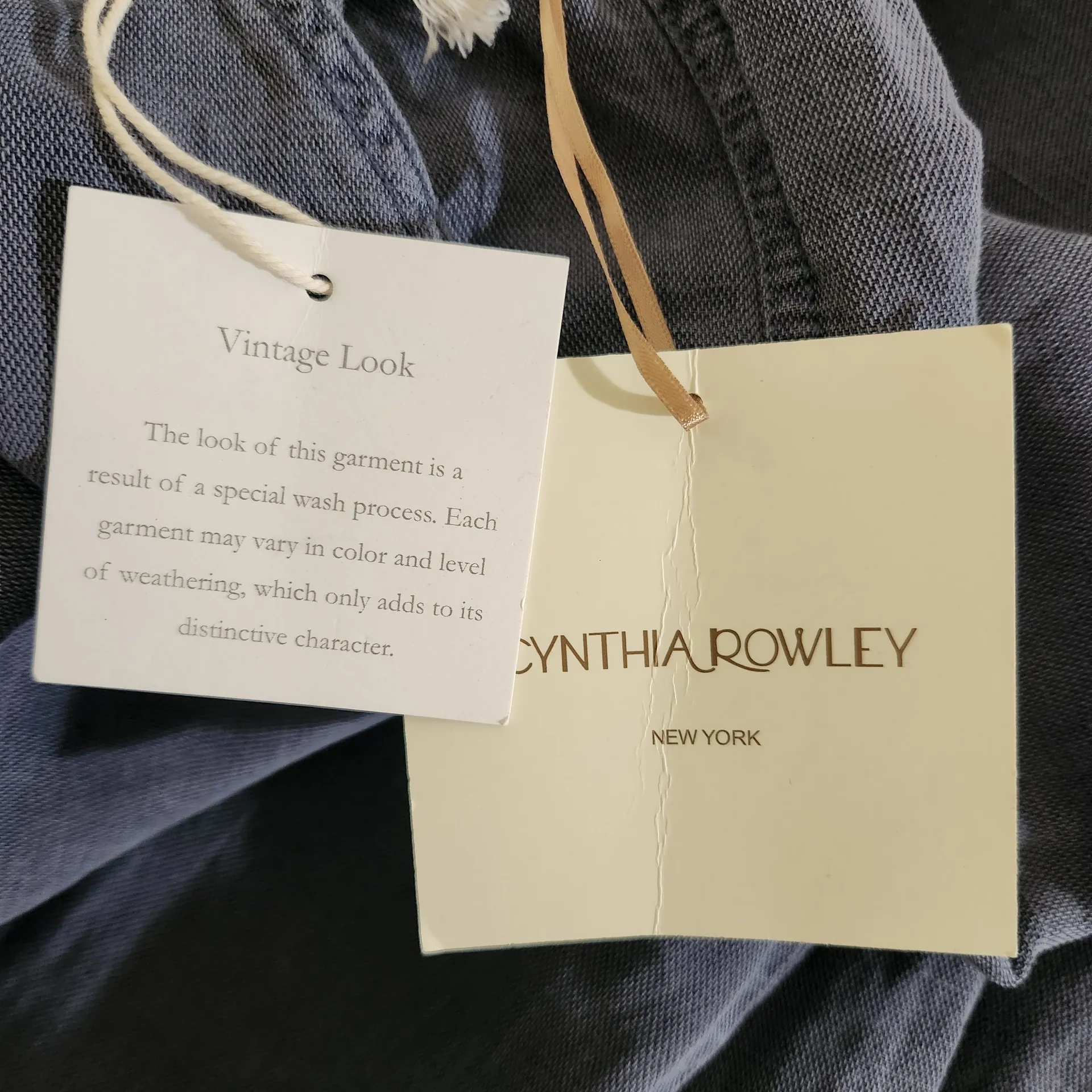 Cynthia Rowley Blue Linen Blend Cargo Jogger Pants NWT Size Large Cargo Joggers - Image 8