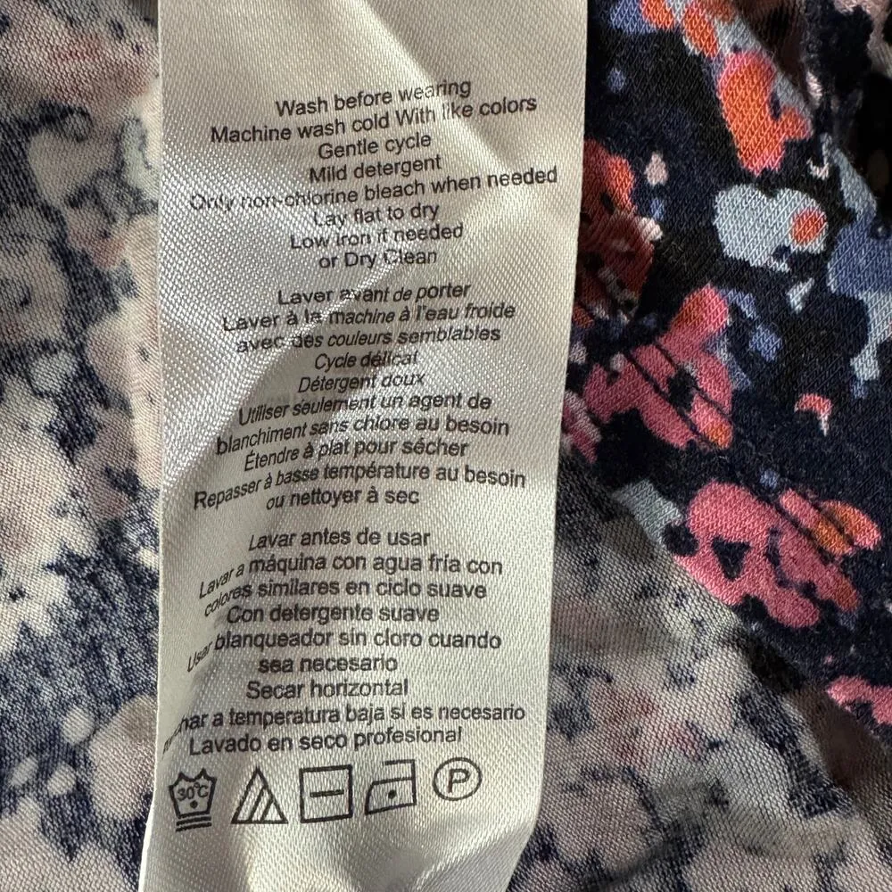 Motherhood Maternity 3X-Large Nursing Top Floral Long Sleeve Stretch Ruched Side - Image 9