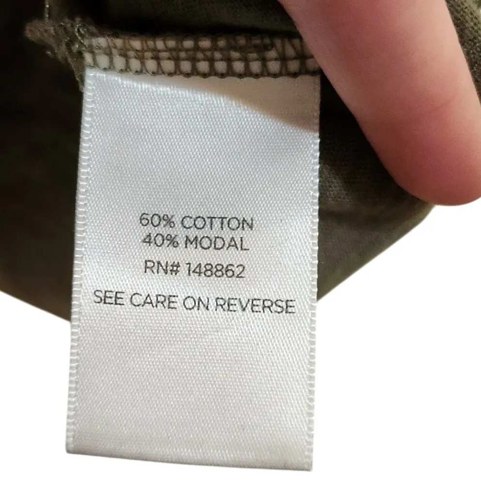 Torrid Green Cotton Modal Slub Crew Neck Flutter Sleeve Tee Casual T-Shirt 0X - Image 8