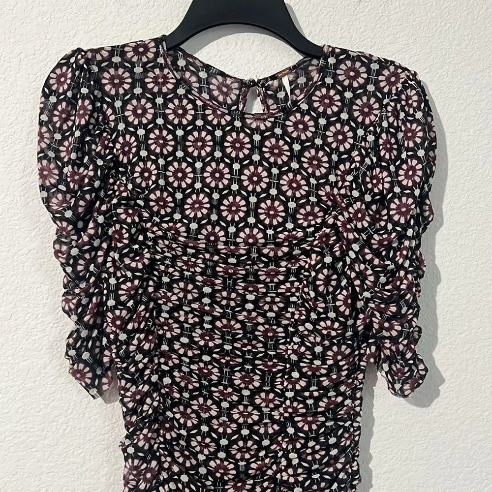 Free People Briella Midi Dress in Black Combo, NWT, Size S - Image 8