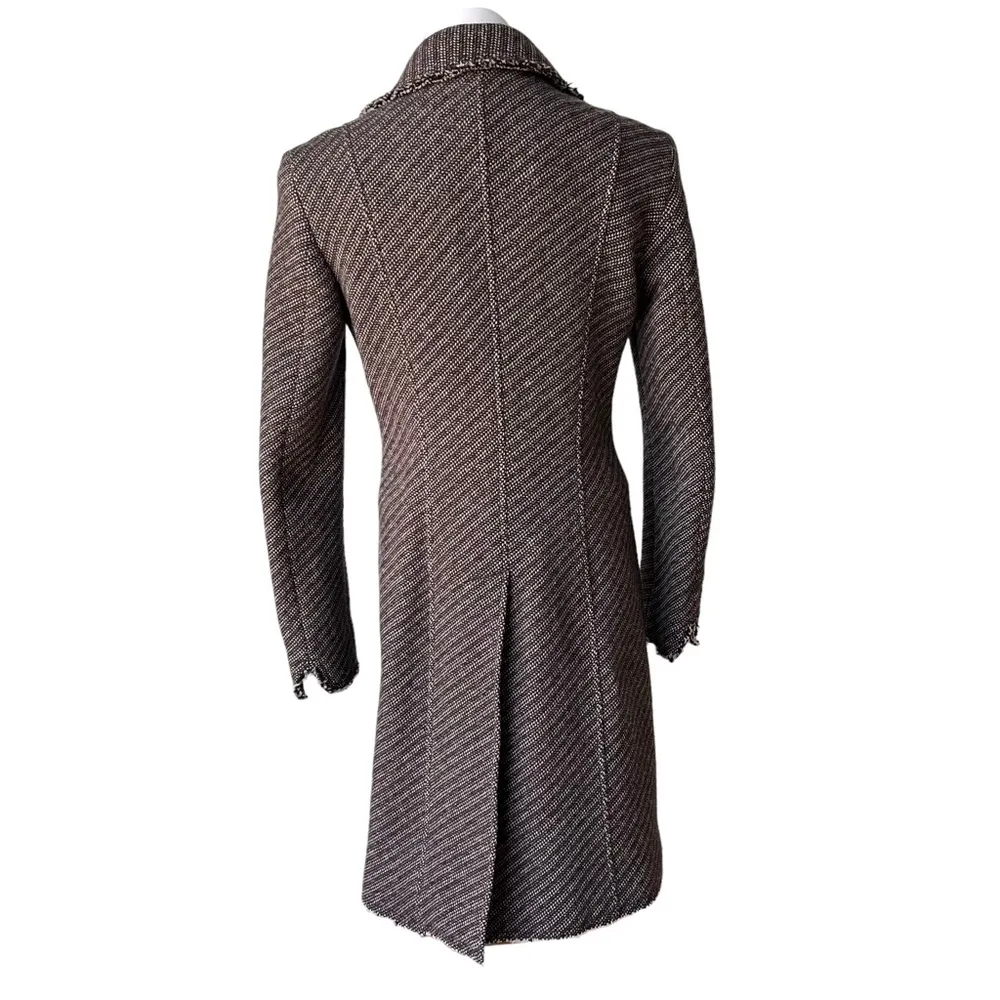 Max & Co. Trends Fitted Seamed Wool Blend Top Coat/Lady Coat, Rare Find - Image 4