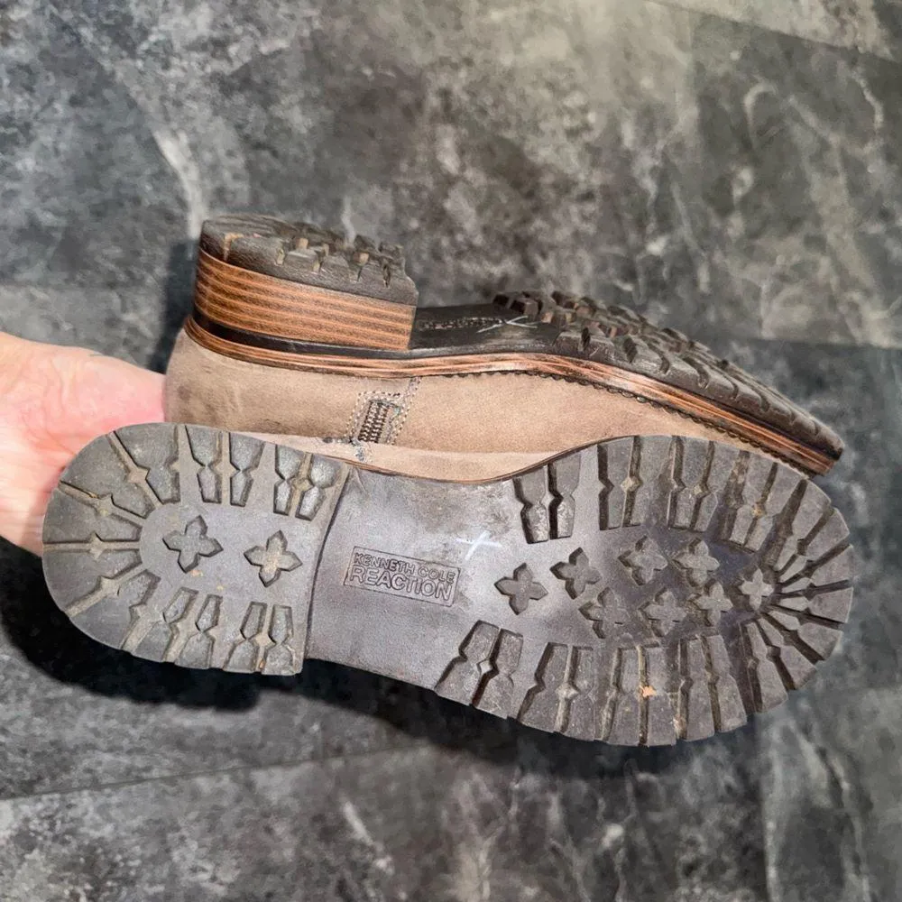 Kenneth Cole Reaction Tough Talk Brown Tall Boots Size 7 Wide - Image 10