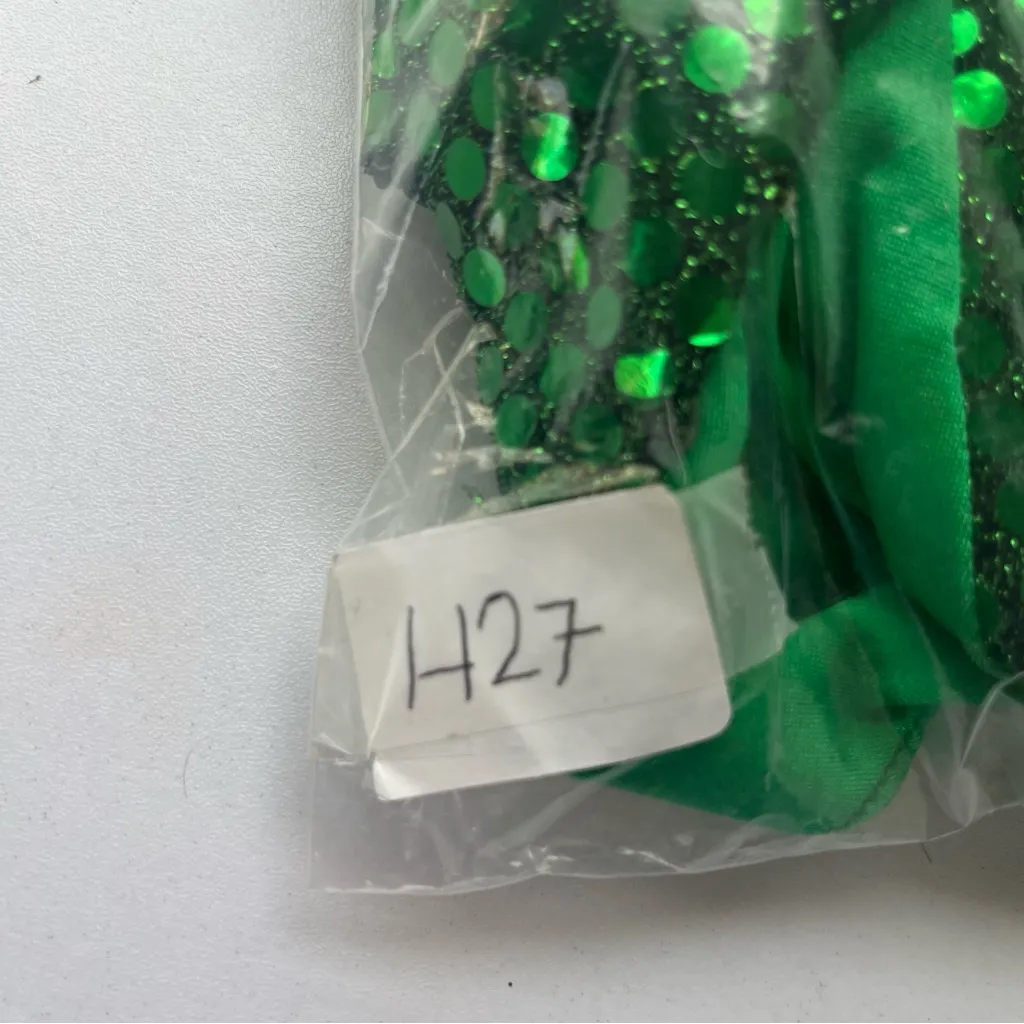 Green Sequin Women's bodysuit - Image 7