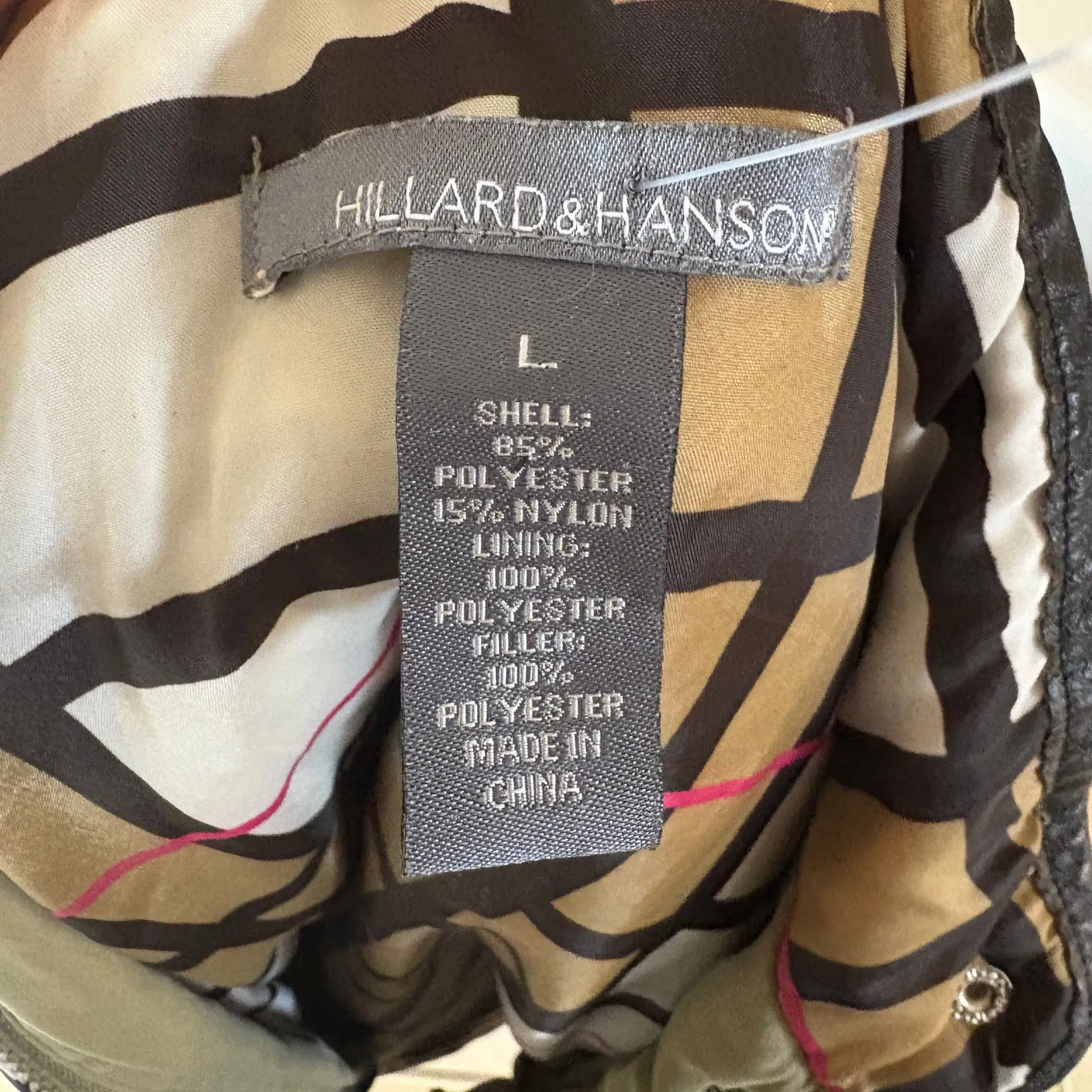 Hillard and Hanson Brown Quilted Barn Jacket - Image 2