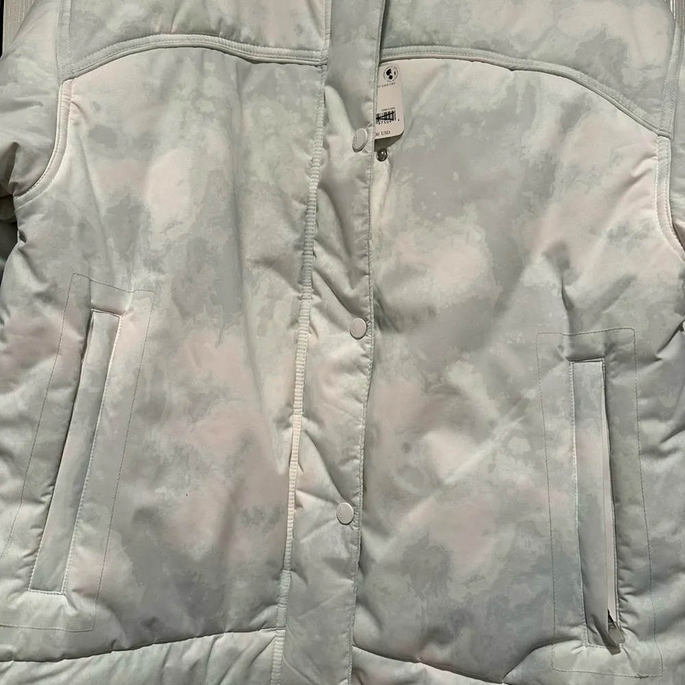 Free People Movement Bunny Slope Printed Puffer Mountain Mint Sage Medium NWT - Image 5