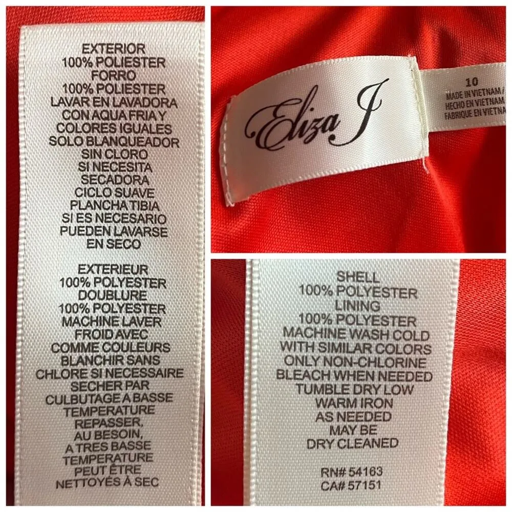 Eliza J Orange Glo Floral Chiffon Halter Neck Sleeveless Dress Women's Size 10 - Image 12