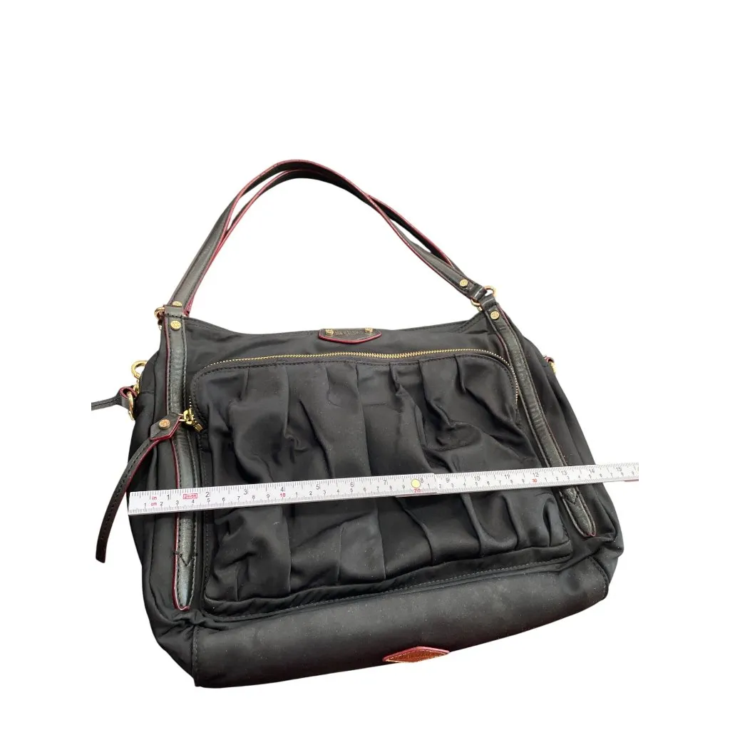 MZ Wallace womans Black Nylon Leather Trim Handbag crossbody SKU 8907 - Image 11