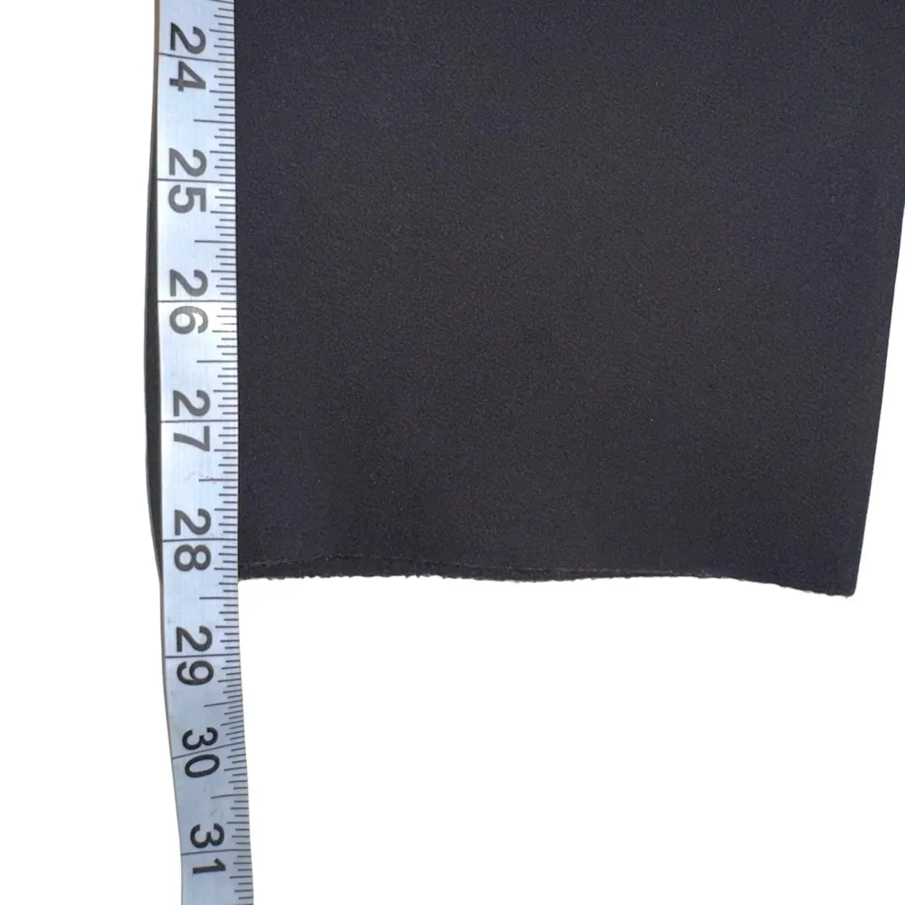 COS Straight Leg Black Pull On Elastic Waist High Rise Pants SMALL - Image 7