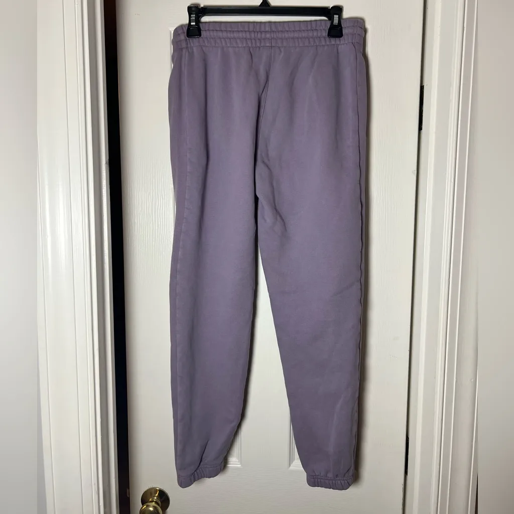 Aritzia TNA Women's CozyAF Jogger Sweatpants Light Purple Fleece Small Lounge - Image 2
