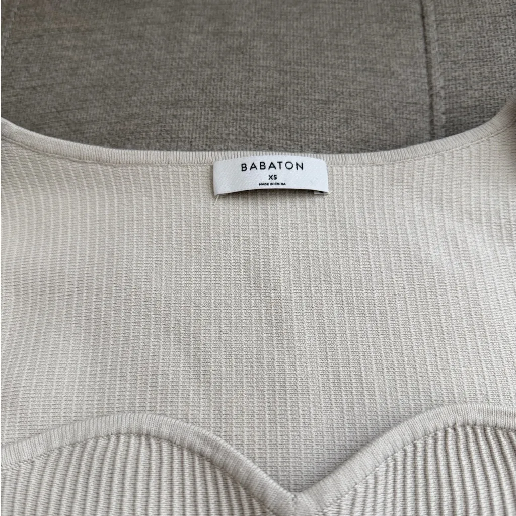 Babaton Ribbed Long Sleeve Top - Image 4