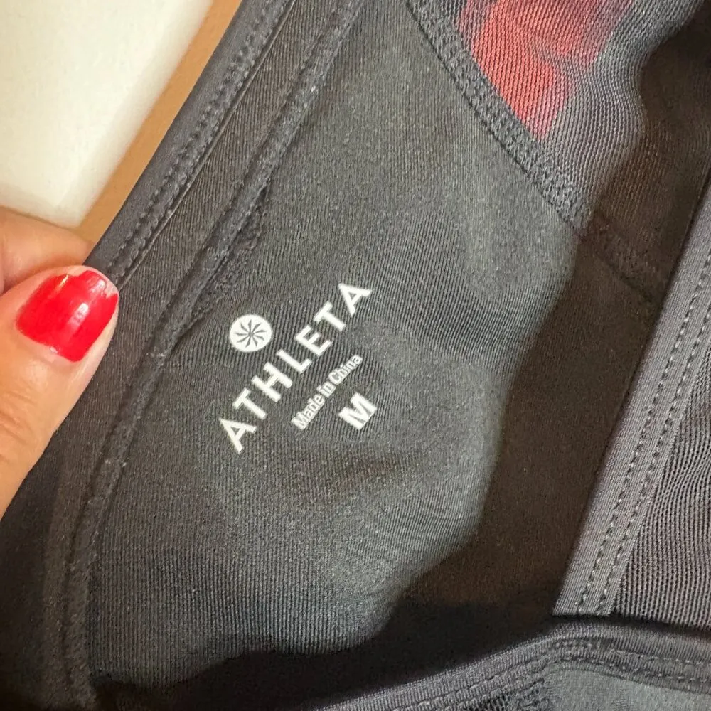 Athleta Streamline Tri Tank Top, Black Print - Image 7