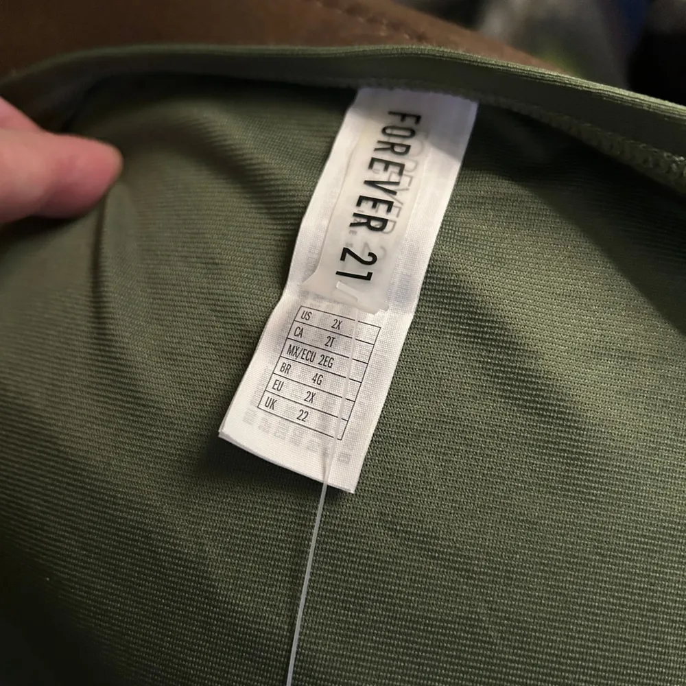 Forever 21 Swim Bottoms - Women's 2X - Hunter Green Tie Side - Image 4