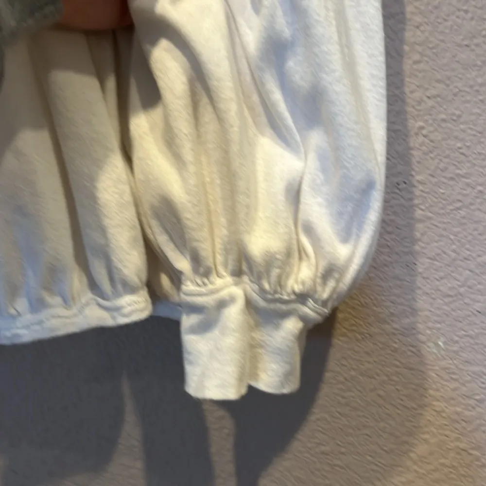 Free People We The Free Women’s Cotton Linen Blend Poets Top Size Medium - Image 5