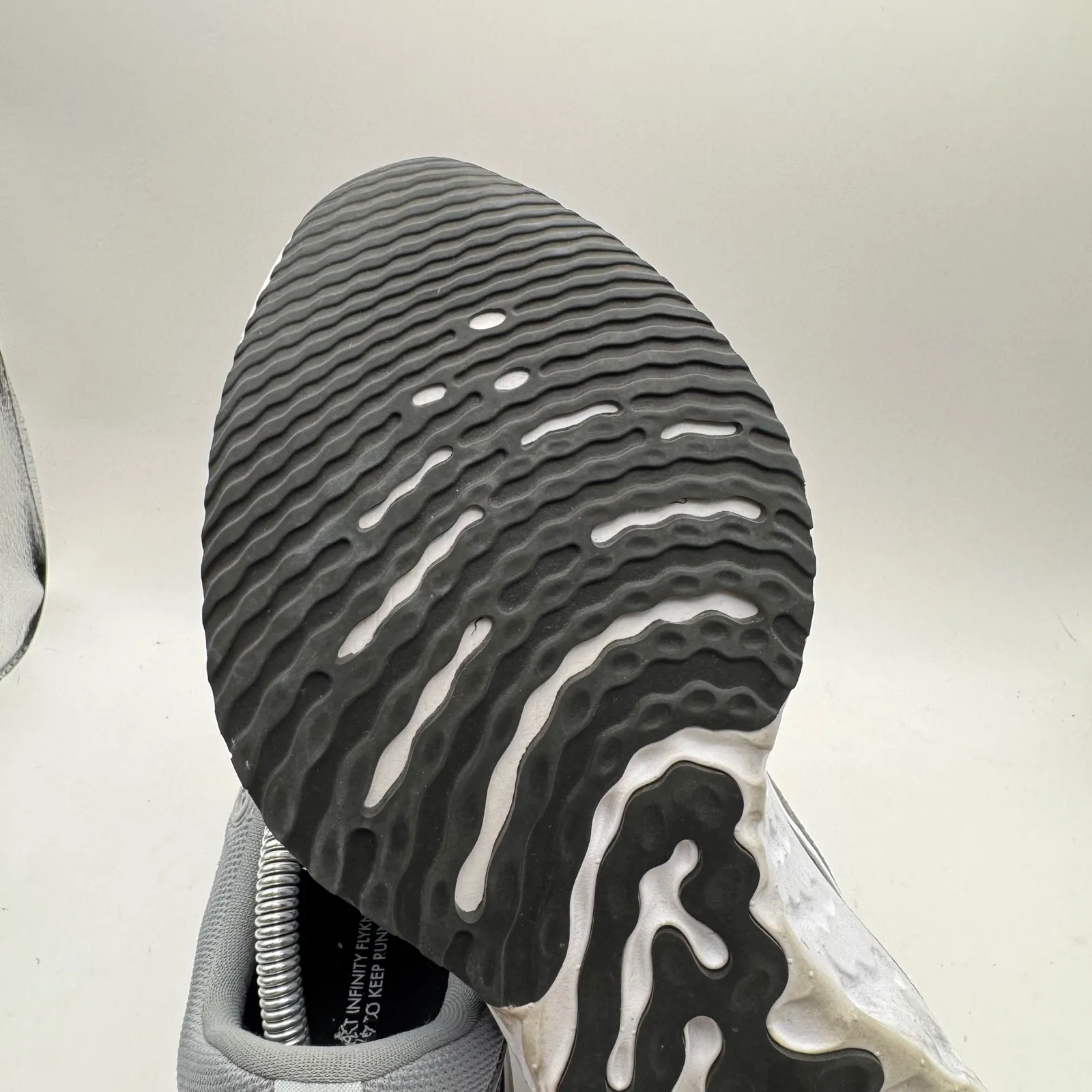 Nike React Infinity Flyknit 2 Running Shoes Gray Sneakers Women's 10 - Image 8