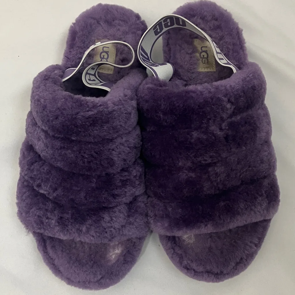 UGG Plush Purple Slide Sandals Women’s Size 9 - Image 10