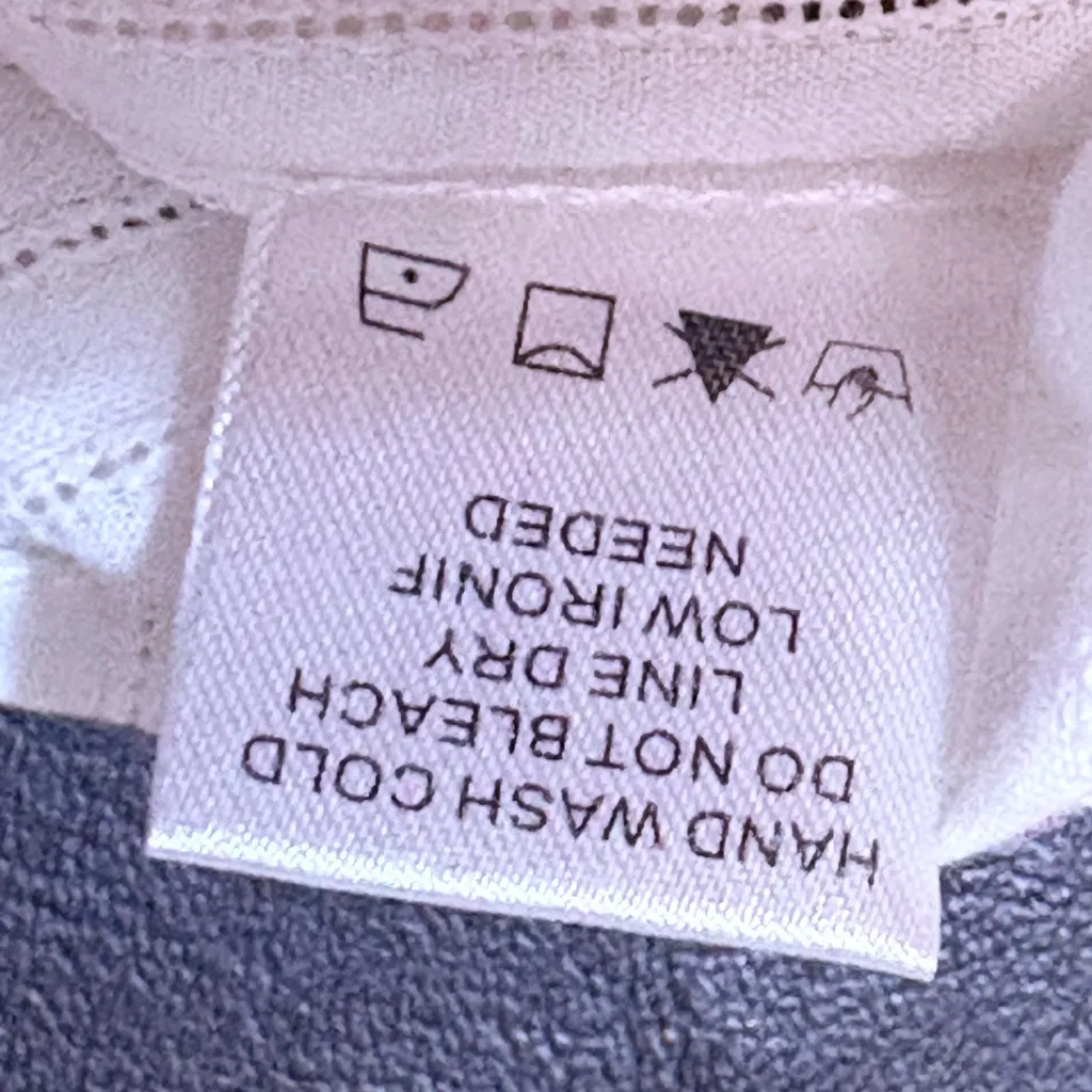 Altar'd State White and Cream Embroidered Blouse - Image 7