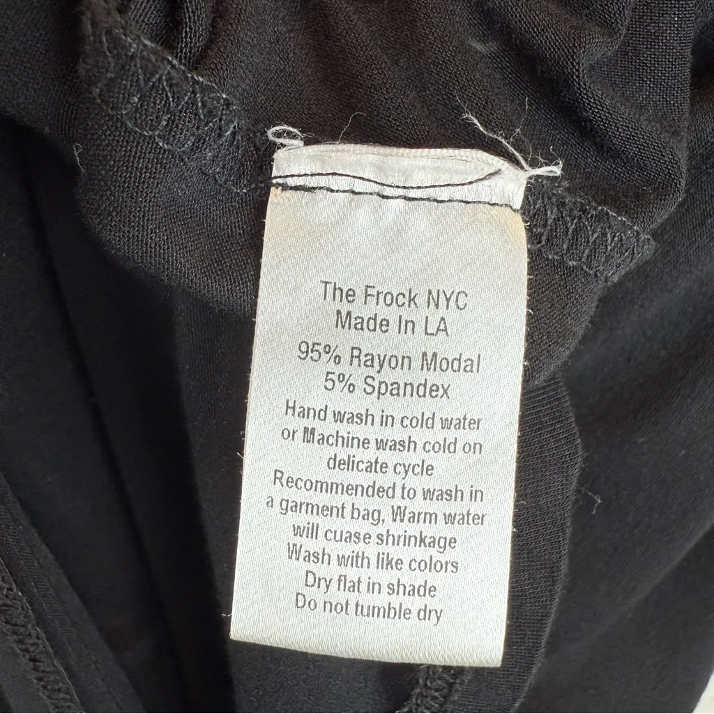 The Frock NYC Black Tshirt Knee Length Skirt Elastic Waist Pullon Lightweight XL - Image 5