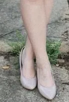 Nude Patent Pumps Tan Size 8.5 - Image 5