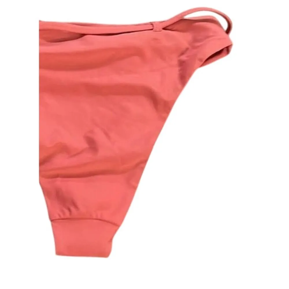 NWT Andie The Scala Riviera High Waisted Belted Bottom Swim L Rose Punch Pink - Image 7