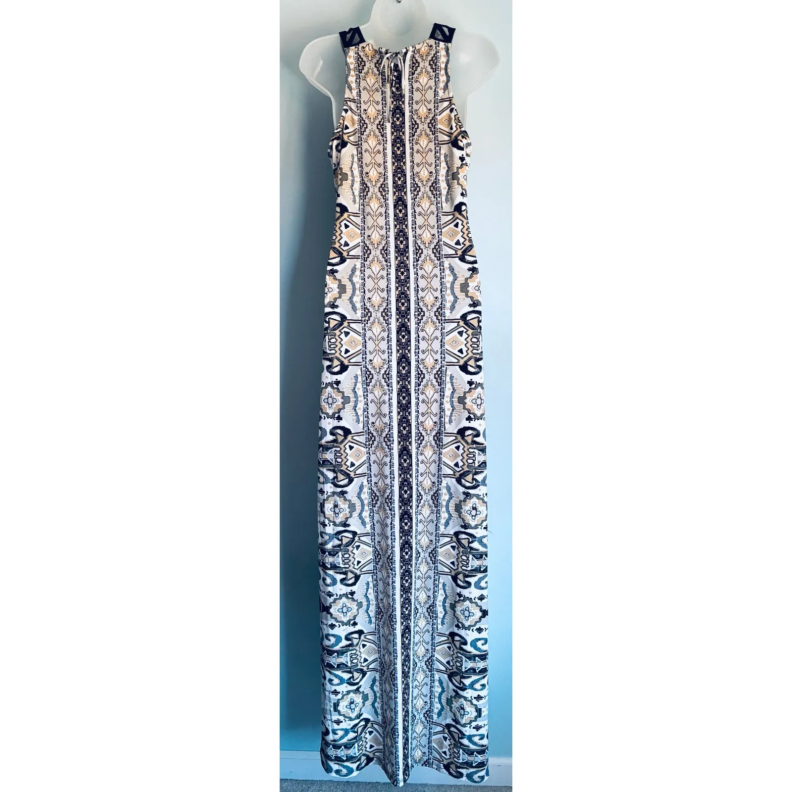 Hale Bob Esma Crochet Maxi Dress Boho Women's Medium - Image 7