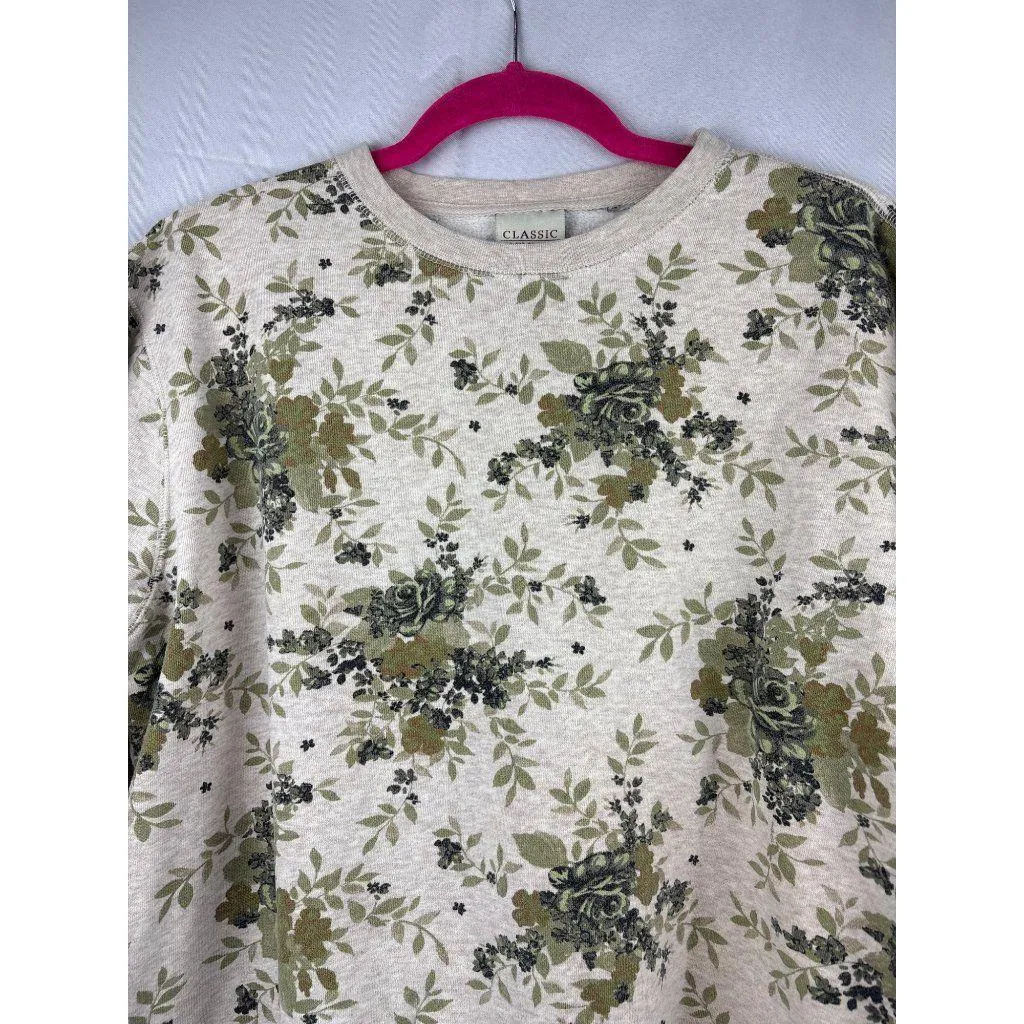 Classic Elements  Floral Pattern Sweatshirt - Image 2