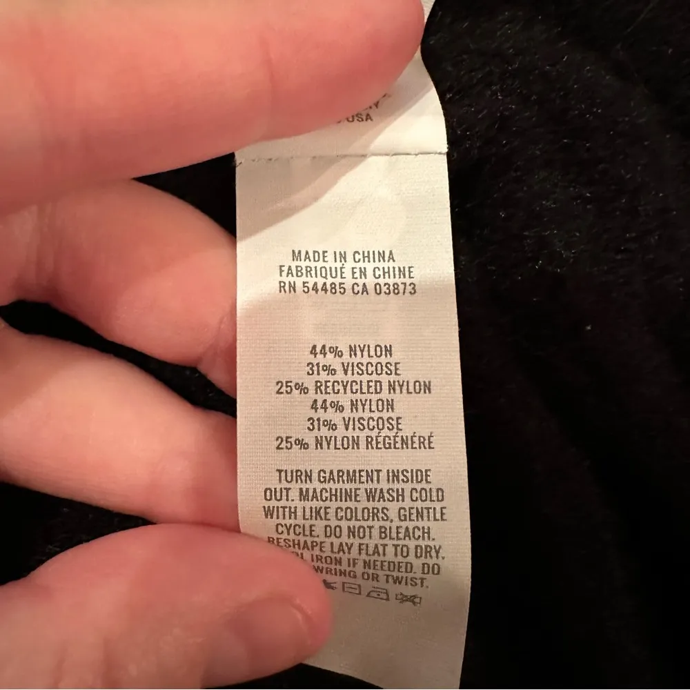 Aerie Black Soft Ribbed Front Slit Pull-On Maxi Skirt‎ Sz S NEW - Image 5