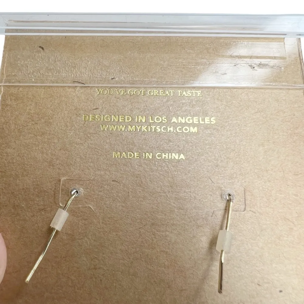 NWT Kitsch White Mesh & Crochet Tiered Round Ball Dangle Earrings - Image 10