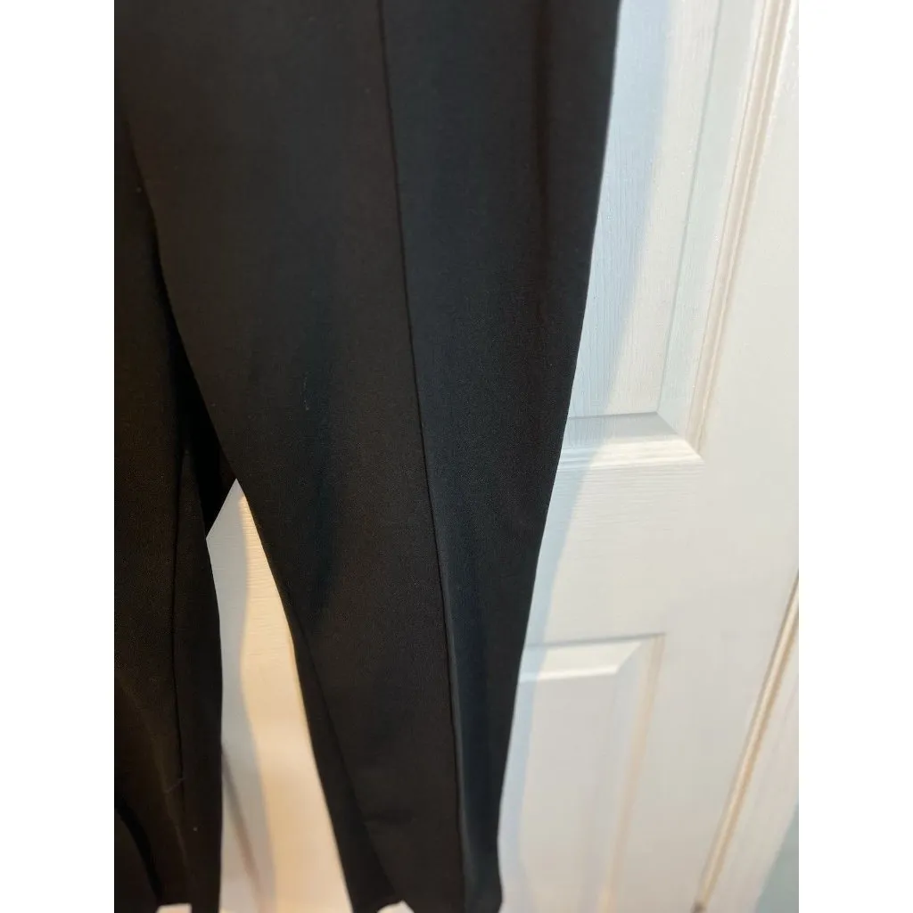 SHEIN Prive Plus High Waist Button Detail Tapered Ankle Pants 3XL (US 18) Black - Image 6