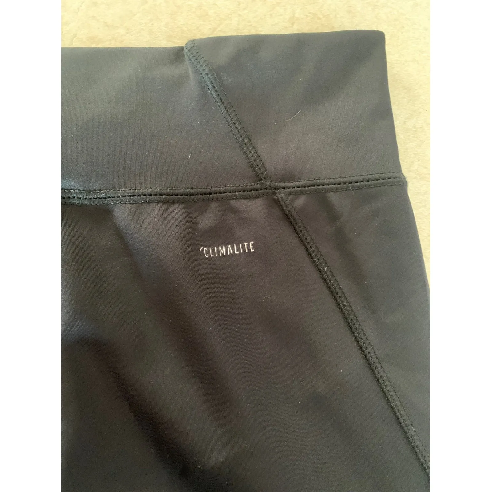 Adidas x farm rio womens size small black leggings racing stripes - Image 6